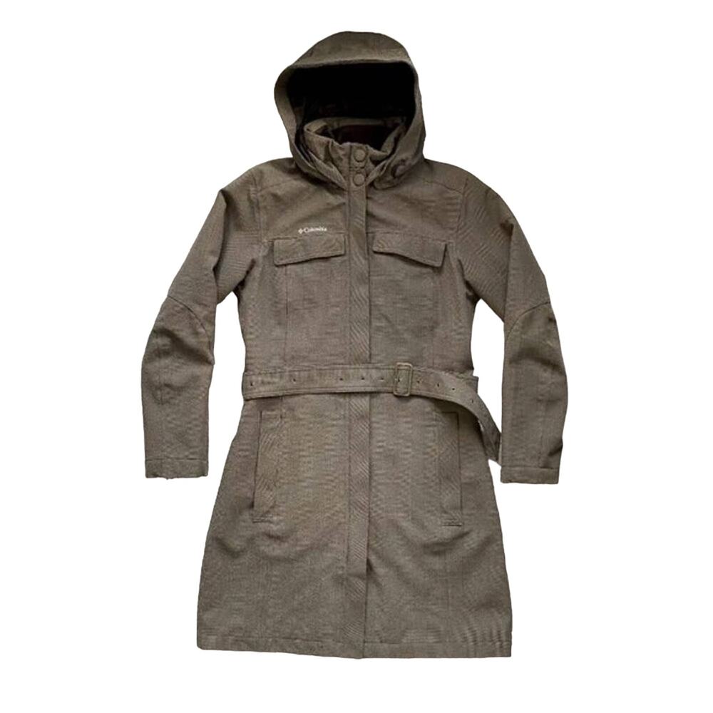 Columbia Titanium Waterproof Belted Jacket with Detachable Hood Size S